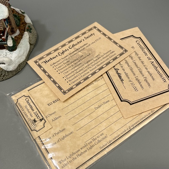 2000 Harbour Lights Hereford Inlet New Jersey #710 COA Box COIN Christmas - Picture 15 of 16